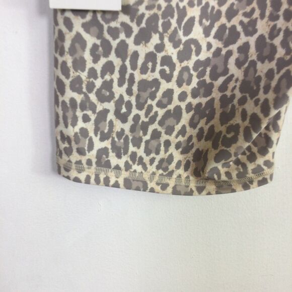 Calme Johnny Was Womens Endurance Biker Shorts Pull-On Leopard Print Size L NWT - Picture 14 of 16